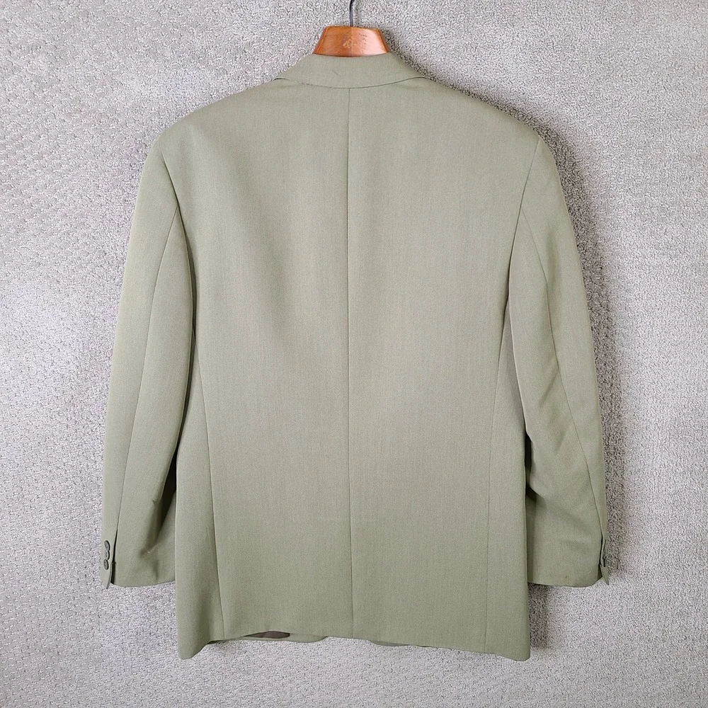 Vintage Sturbridge Classics Jacket Mens 38R Beige‎ 3 Button Blazer Suit Coat
